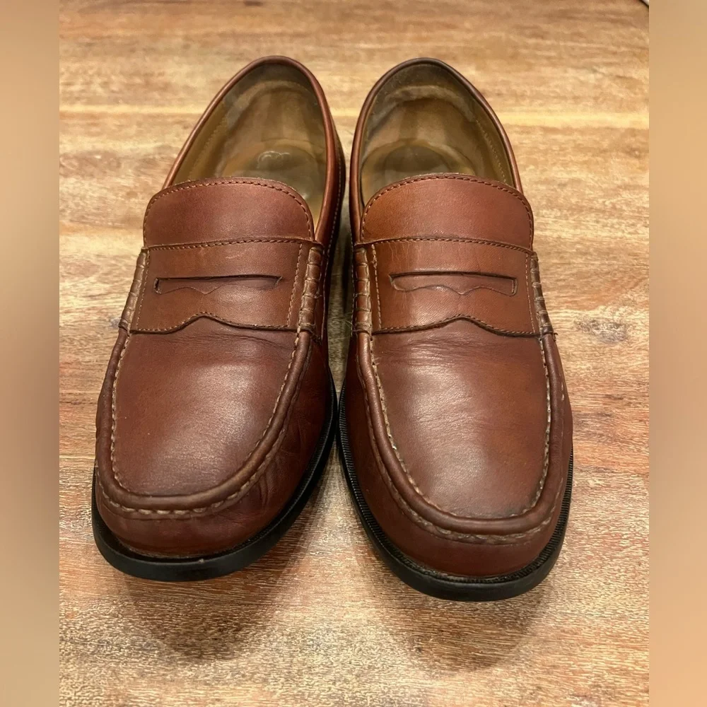 Cole‎ Haan “Pinch Friday” Size 10.5 M Brown Leather Penny Loafer